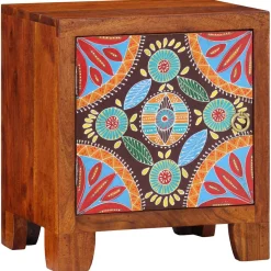 2x Szafka Nocna Drewniana Komoda Stolik Nocny Do Sypialni 40x30x45 cm