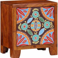 2x Szafka Nocna Drewniana Komoda Stolik Nocny Do Sypialni 40x30x45 cm