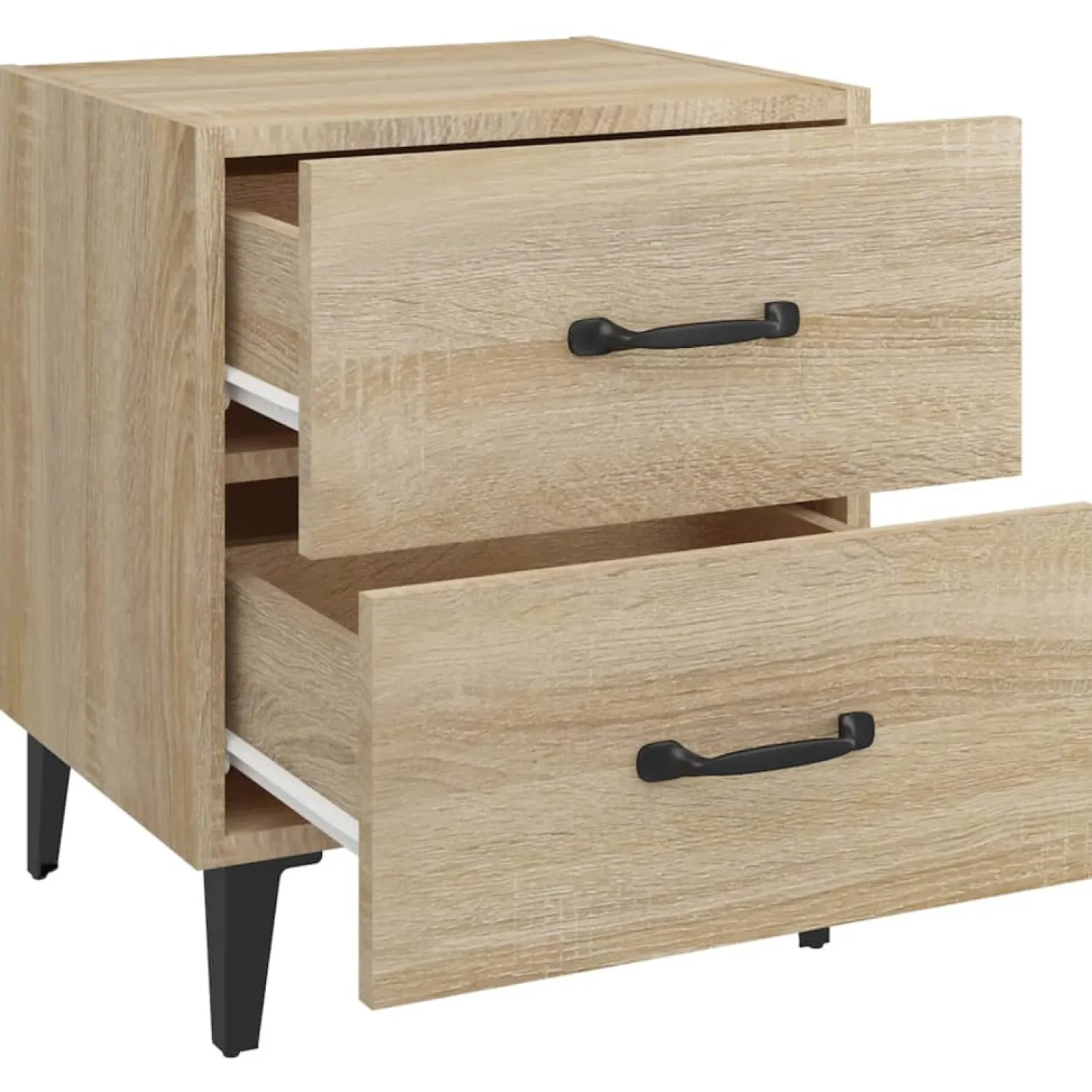 2x Szafka Nocna Komoda Stolik Półka Nocna Do Sypialni 40x35x47.5 cm
