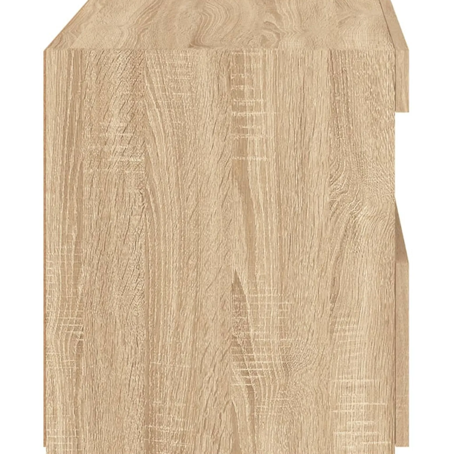 2x Szafka Nocna Stolik Komoda Brązowa z LED Do Sypialni 50x40x45 cm