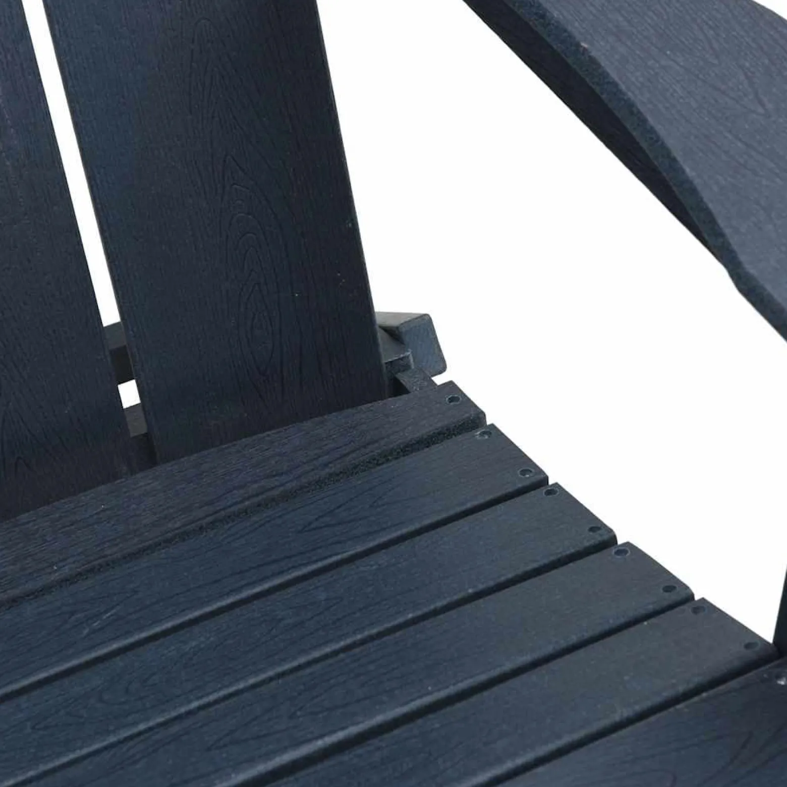 2x Krzesło Ogrodowe Granatowe Plastikowe Na Taras Balkon Ogród