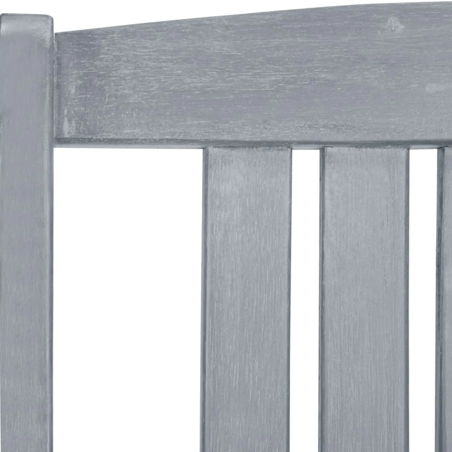 4x Krzesło Ogrodowe z Poduszką Szare Drewniane Na Taras Balkon Ogród