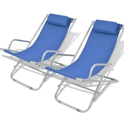 2x Leżak Ogrodowy Leżanka Ogrodowa Na Taras Balkon Ogród