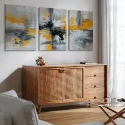 3x Obraz Set Imitacja Farby W Stylu Nowoczesnym 30x40cm