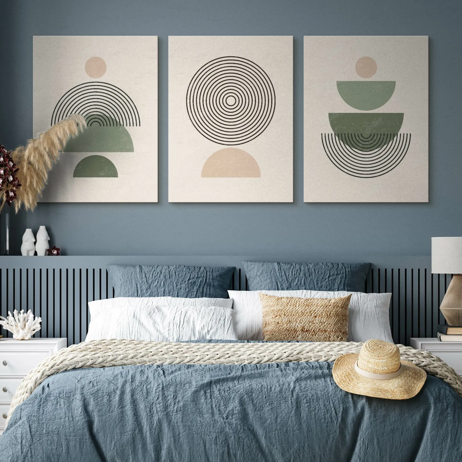 3x Obraz Set Minimalizm W Stylu Boho 30x40cm