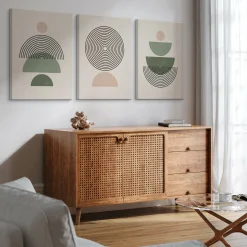 3x Obraz Set Minimalizm W Stylu Boho 30x40cm