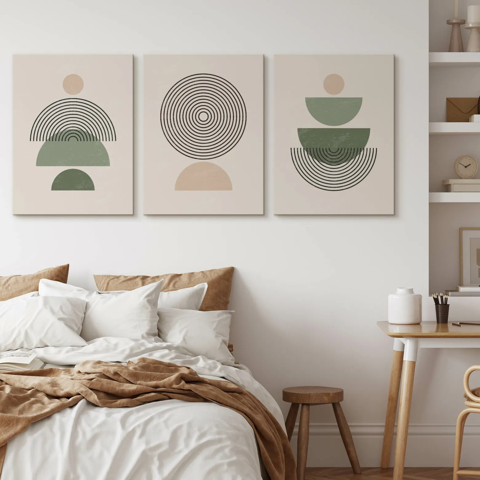 3x Obraz Set Minimalizm W Stylu Boho 30x40cm