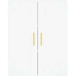 2x Szafka Biała 69.5x34x90 cm do Salonu Pokoju Sypialni