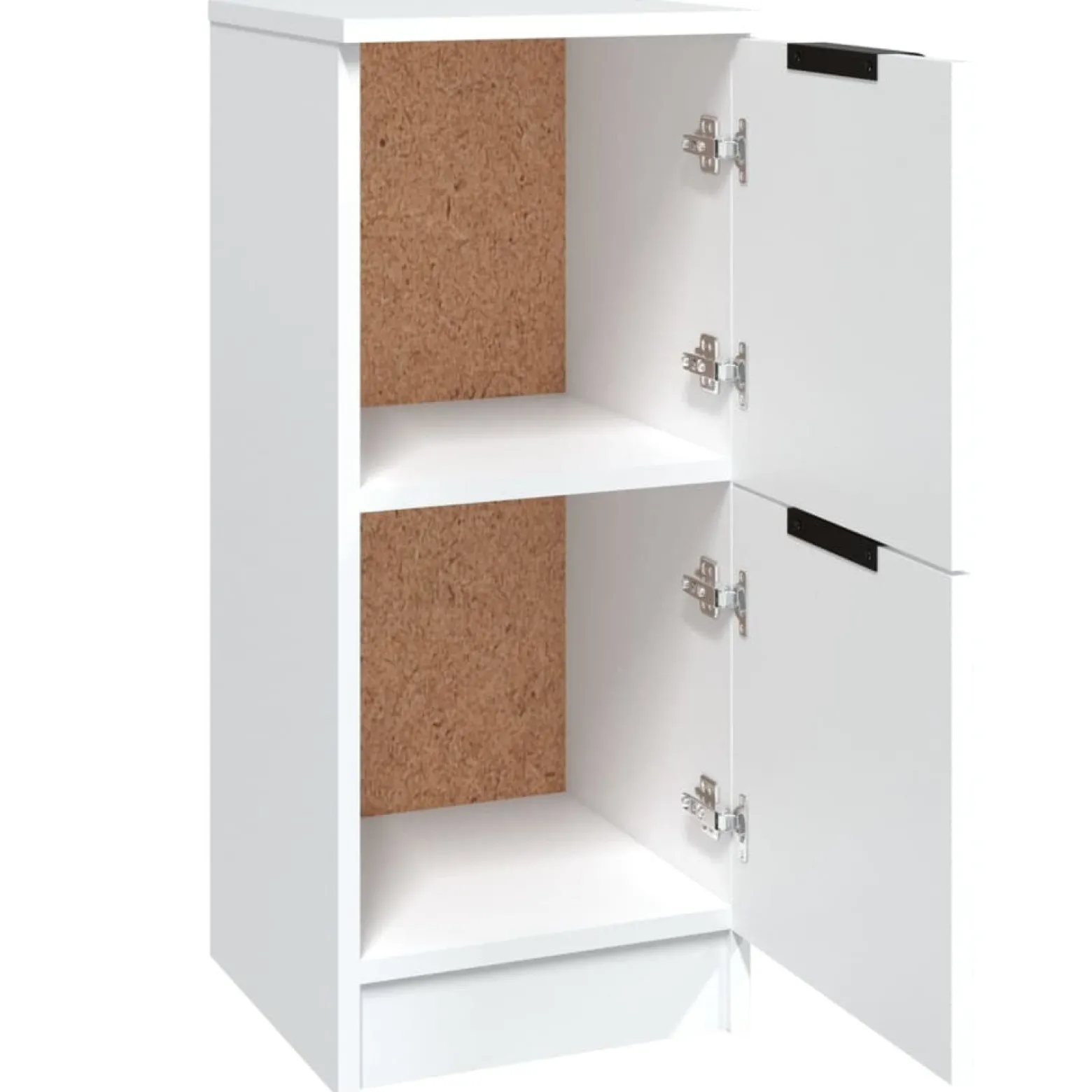 2x Szafka Biała z Drzwiami 30x30x70 cm do Salonu Pokoju Sypialni