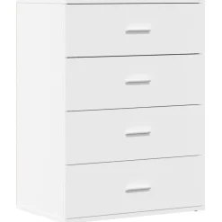 2x Szafka Biała z Drzwiami 60x39x80 cm do Salonu Pokoju Sypialni