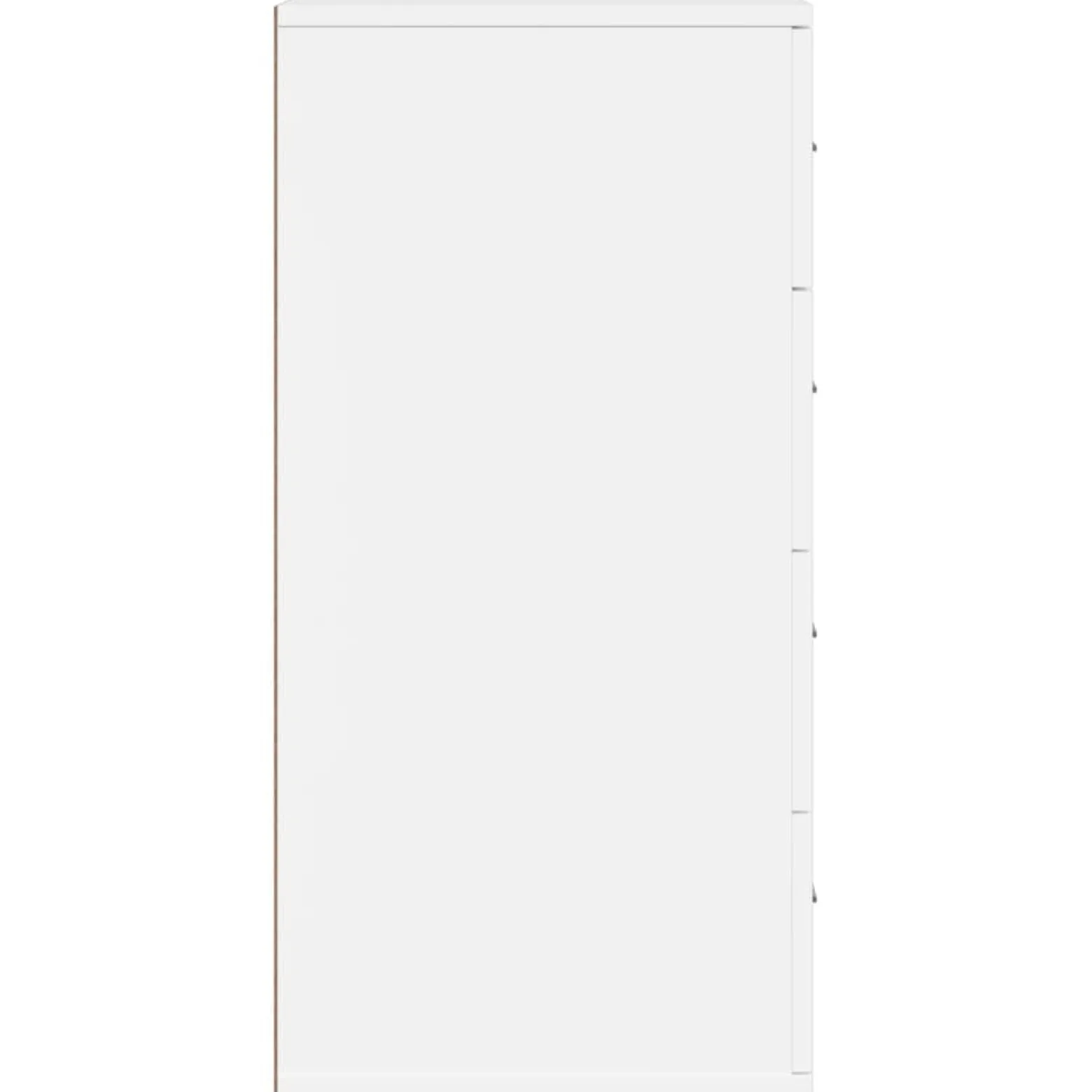 2x Szafka Biała z Drzwiami 60x39x80 cm do Salonu Pokoju Sypialni