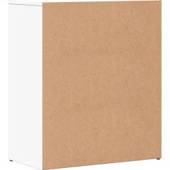 2x Szafka Biała z Drzwiami 60x31x70 cm do Salonu Pokoju Sypialni