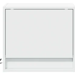 2x Szafka Nocna Biała z Szufladą Wisząca z LED Do Sypialni 45x31x40,5 cm
