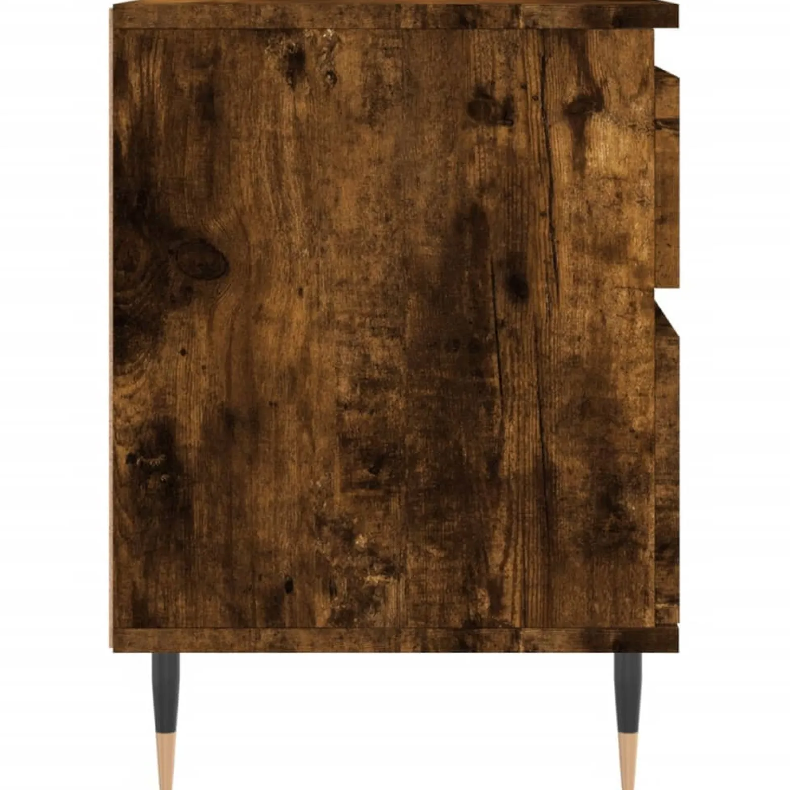 2x Szafka Nocna Brązowa z Szufladą z Drzwiami Do Sypialni 40x35x50 cm