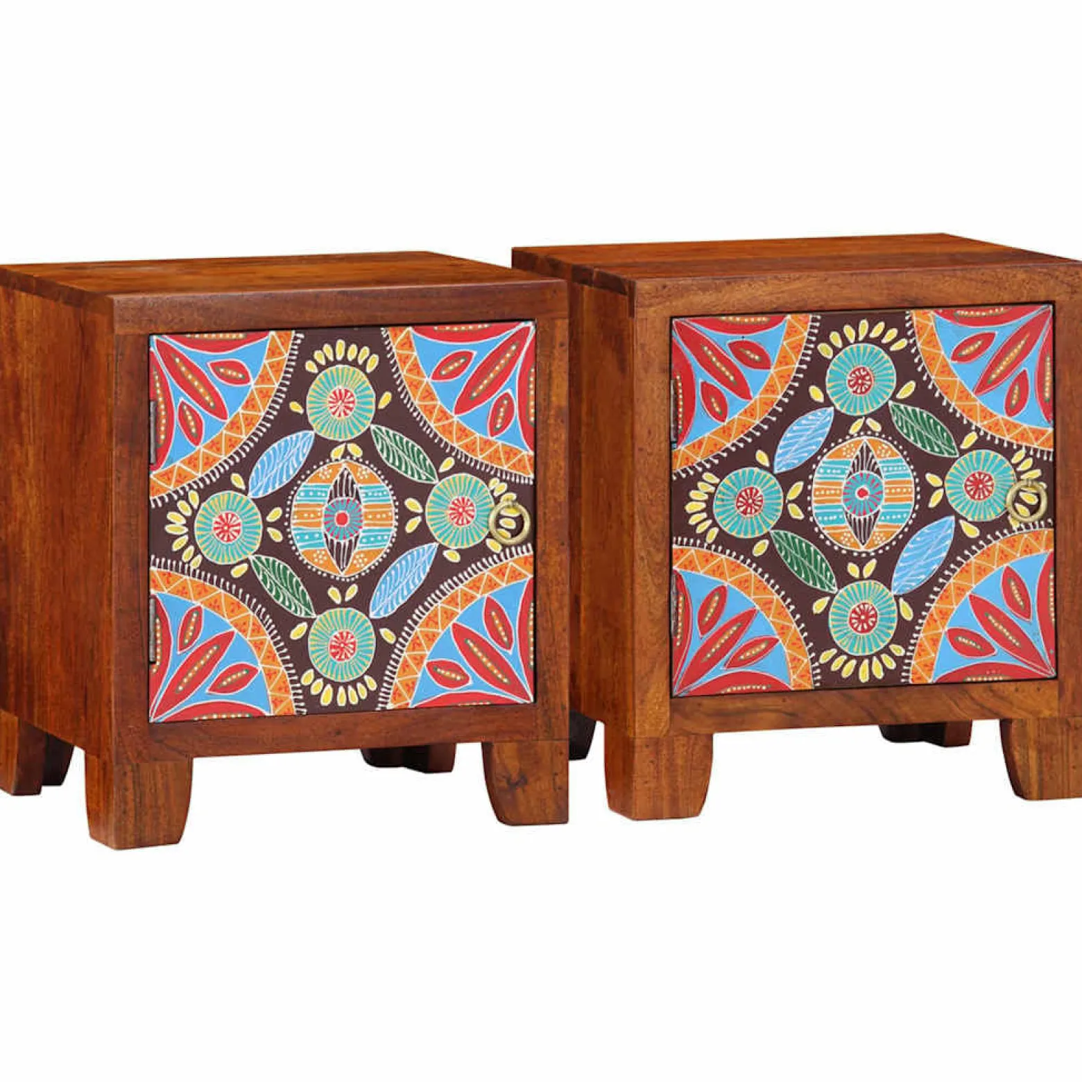 2x Szafka Nocna Drewniana Komoda Stolik Nocny Do Sypialni 40x30x45 cm