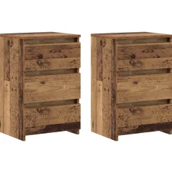 2x Szafka Nocna Komoda Stolik Półka Nocna Do Sypialni 40x35x62.5 cm