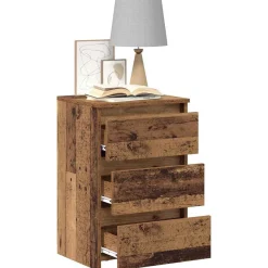 2x Szafka Nocna Komoda Stolik Półka Nocna Do Sypialni 40x35x62.5 cm