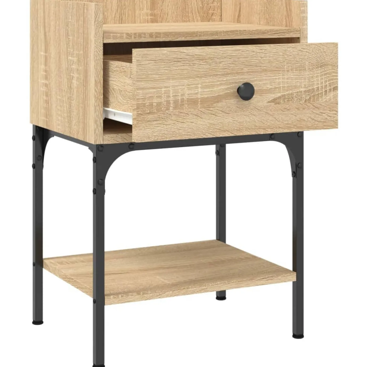 2x Szafka Nocna Komoda Stolik Półka Nocna Do Sypialni 40.5x31x60 cm
