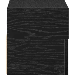 2x Szafka Nocna Stolik Czarna z Szufladą Wisząca Do Sypialni 45x26x28,5 cm
