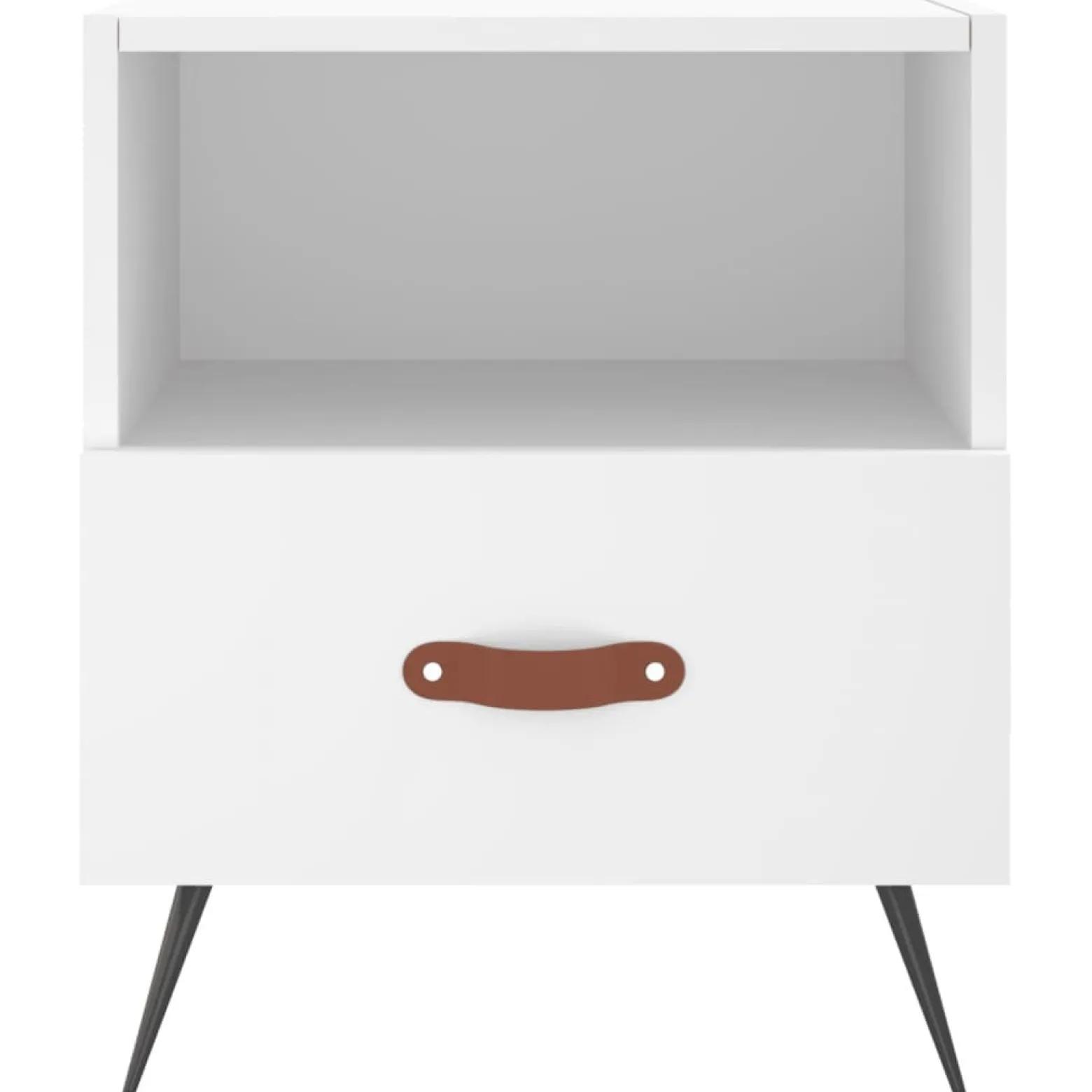 2x Szafka Nocna Stolik Komoda Biała z Szufladą Do Sypialni 40x35x47,5 cm