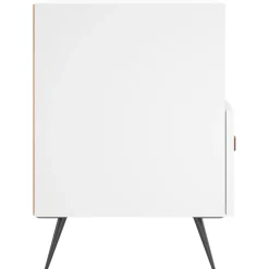 2x Szafka Nocna Stolik Komoda Biała z Szufladą Do Sypialni 40x35x47,5 cm