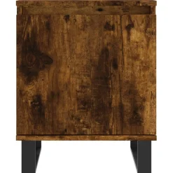 2x Szafka Nocna Stolik Komoda Brązowa z Drzwiami Do Sypialni 40x30x50 cm