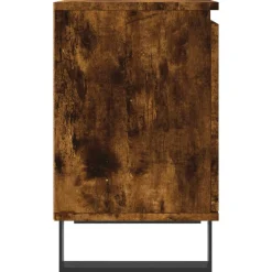 2x Szafka Nocna Stolik Komoda Brązowa z Drzwiami Do Sypialni 40x30x50 cm