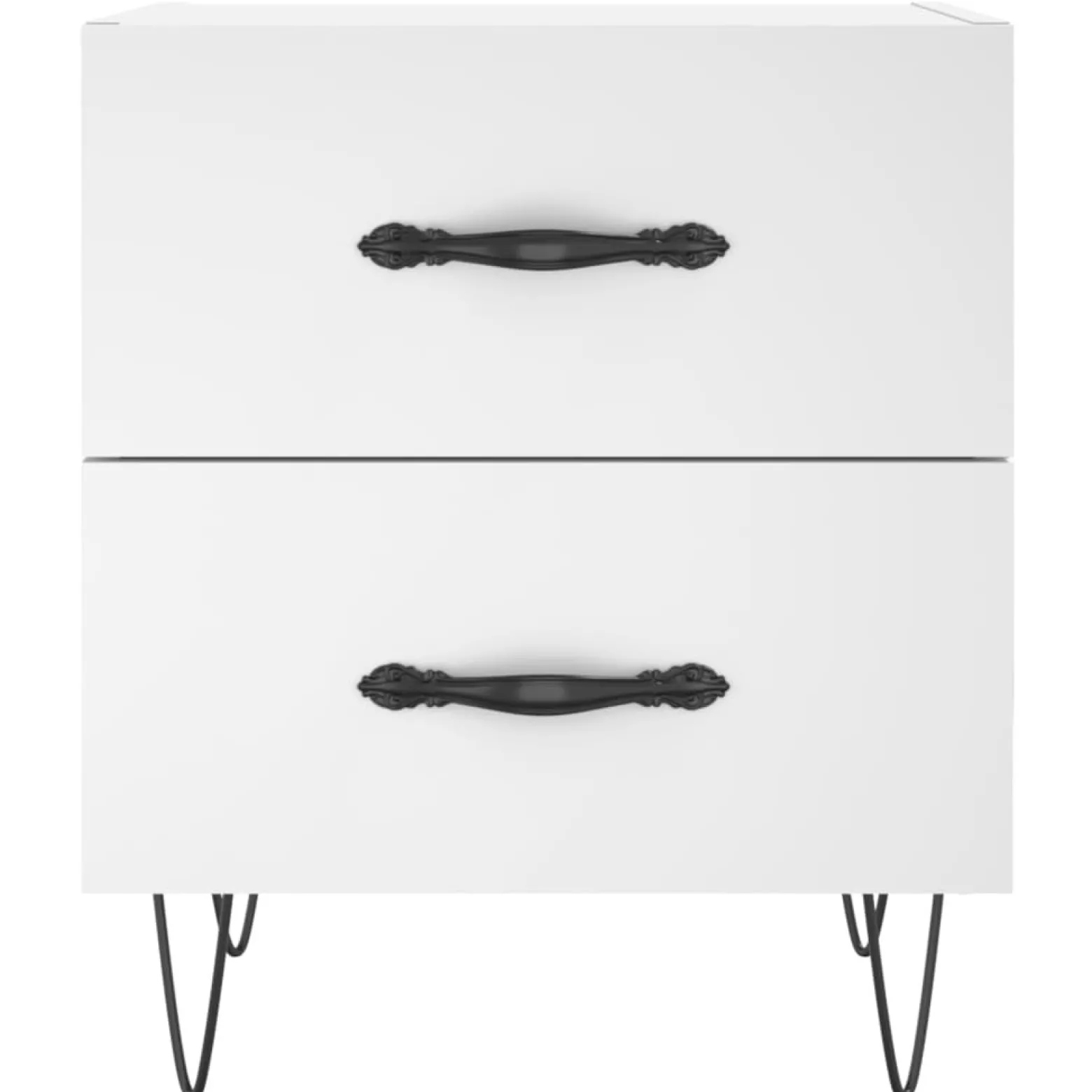 2x Szafka Nocna Stolik Komoda Biała z Szufladą Do Sypialni 40x35x47,5 cm