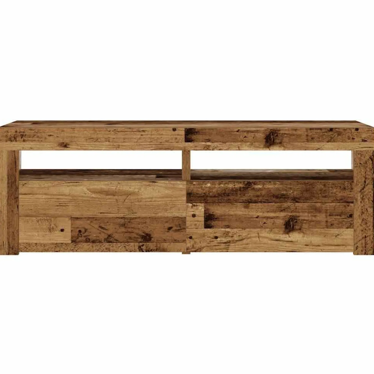 2x Szafka Nocna Stolik Komoda Szara z LED Do Sypialni 60x35x40 cm