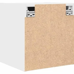 2x Szafka Nocna Wisząca Biała Komoda Stolik Nocny Do Sypialni 38x34x40 cm