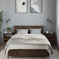 2x Szafka Nocna Wisząca Komoda Stolik Nocny Do Sypialni 40x31x39.5