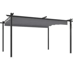 Zadaszenie ogrodowe Antracyt 4 x 3 x 2.2 m Tkanina vidaXL