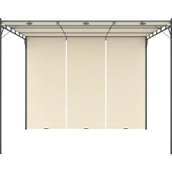 Zadaszenie ogrodowe Kremowy 3 x 3 x 2.25 m Tkanina vidaXL