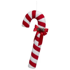 Zawieszka Laska Cukrowa aksamitna z kokardą 79 cm