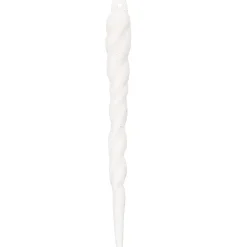 Zawieszka na choinkę sopel 10 szt. 12 cm biały