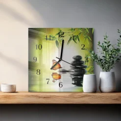Zegar ścienny 30x30 Natura dekoracyjny do salonu