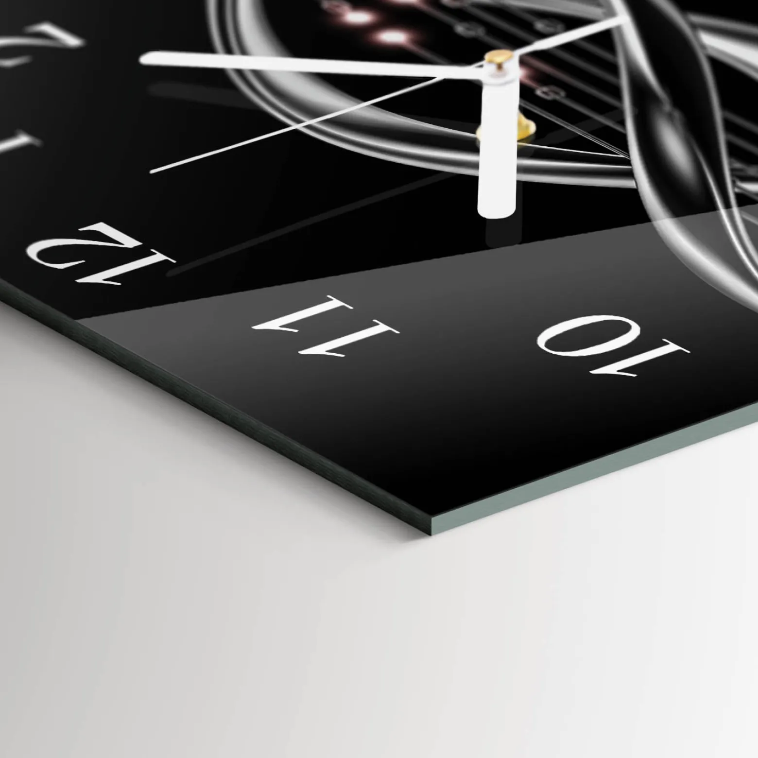 Zegar do biura 30x30 Abstrakcja design wzory kolory moderna loft