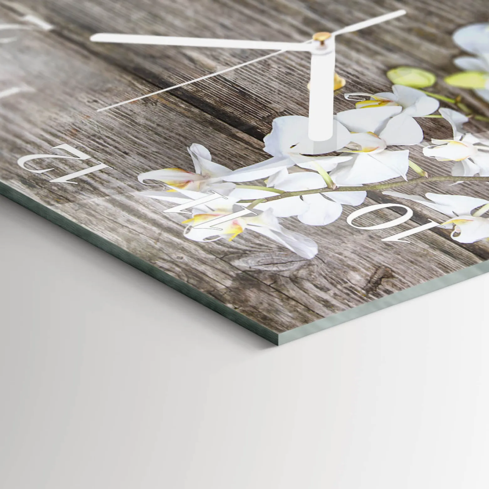 Zegar premium 30x30 Deski dekoracyjny do salonu
