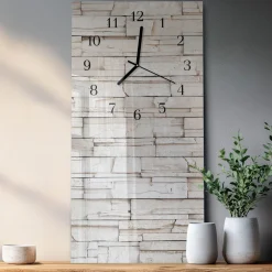 Zegar premium 30x60 Klinkier dekoracyjny na ścianę