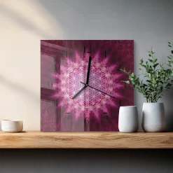 Zegar płynący 30x30 Abstrakcja dekoracyjny do salonu