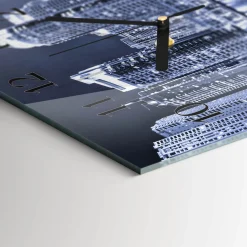 Zegar płynący 30x30 Horyzont design na ścianę
