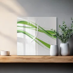 Zegar art 30x30 Abstrakcyjne Linie grafika kolory design moderna