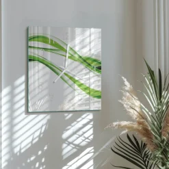 Zegar art 30x30 Abstrakcyjne Linie grafika kolory design moderna