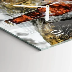 Zegar brzozy 30x30 Piwo kufel pianka pub bar napój chmiel szklany