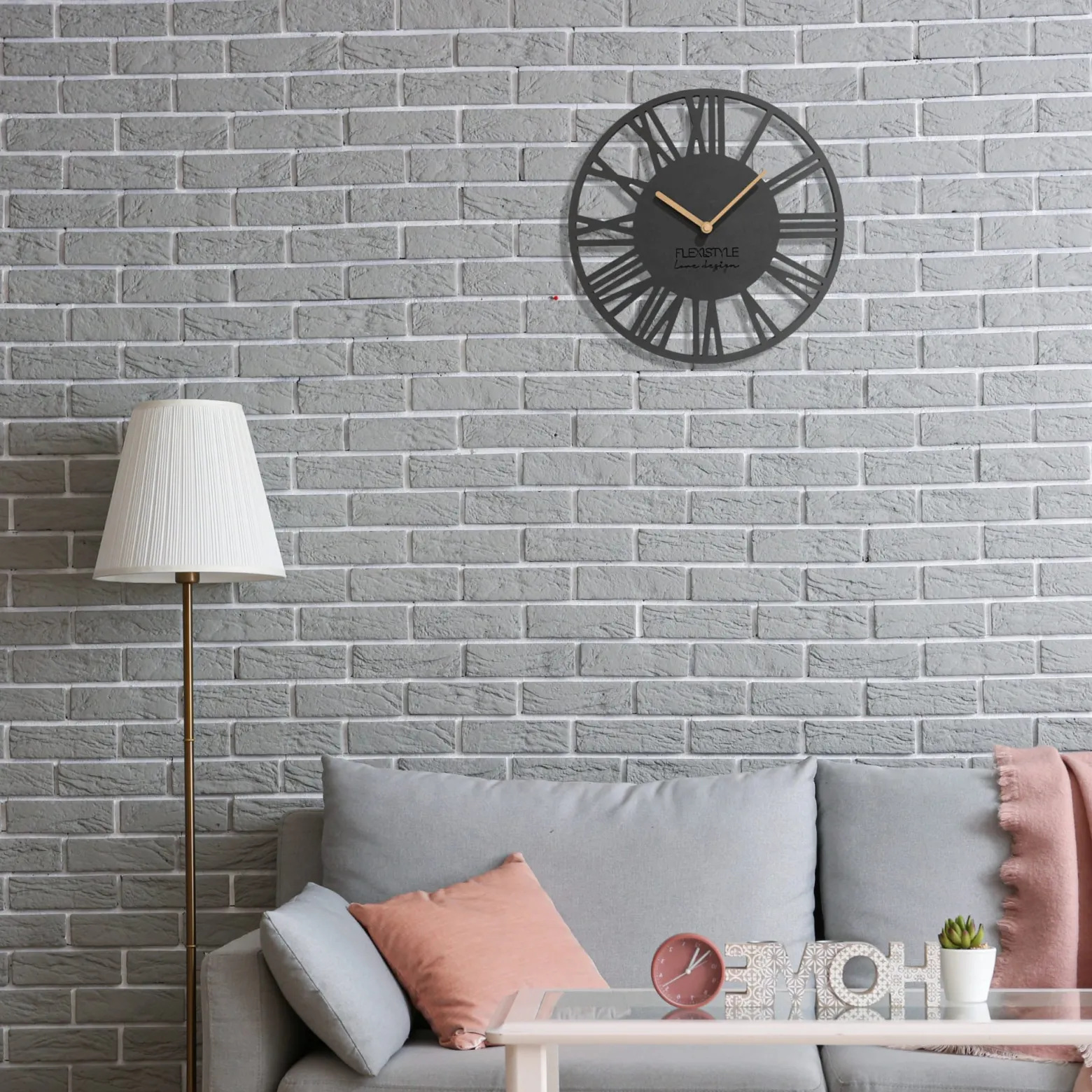 Zegar ścienny Loft Piccolo 30cm czarny