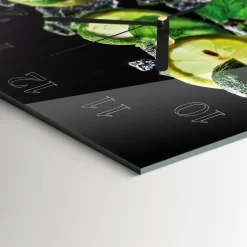 Zegar ścienny 30x30 Cytryna i Limonka nowoczesny do salonu