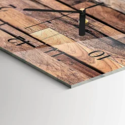 Zegar ścienny 30x60 Drewno cichy mechanizm salon