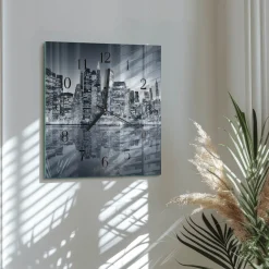 Zegar ścienny 30x30 Horyzont zachód słońca niebo widok cichy