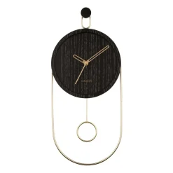 Zegar ścienny ze złotymi wskazówkami, SWING, Ø 20 cm