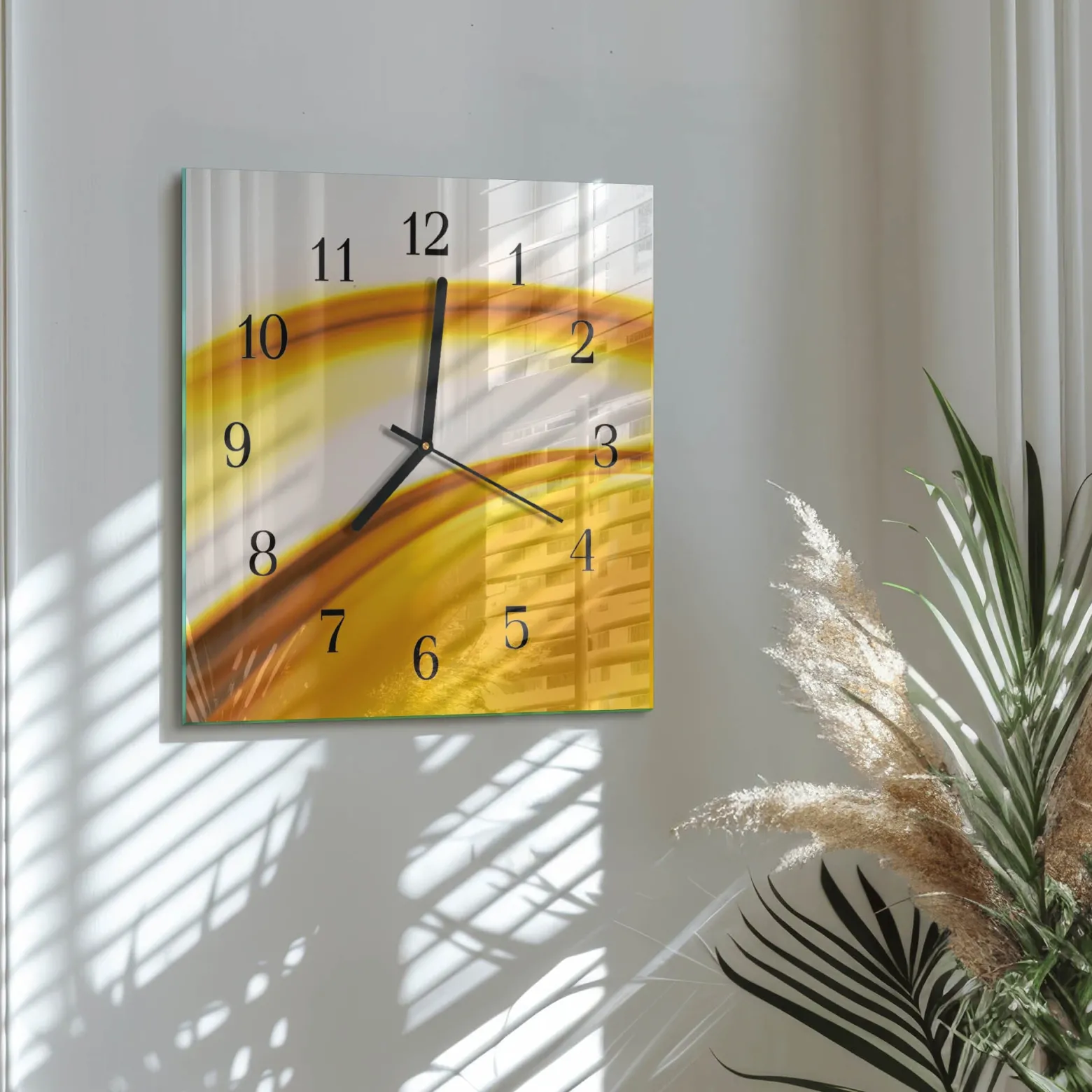 Zegar do kuchni 30x30 Sztuka Abstrakcyjna wzory design na ścianę